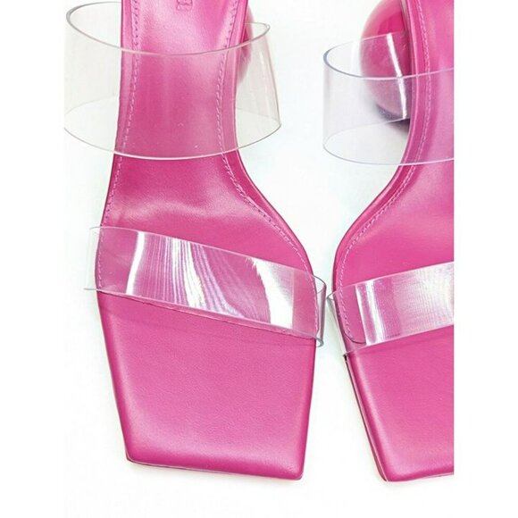 Cult Gaia Women's Nhu Round Heel Square Toe Sandals Bloom Size 37.5 (MSRP $458) - Picture 5 of 12